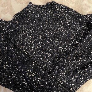 Rebecca Taylor cold shoulder speckled sweater